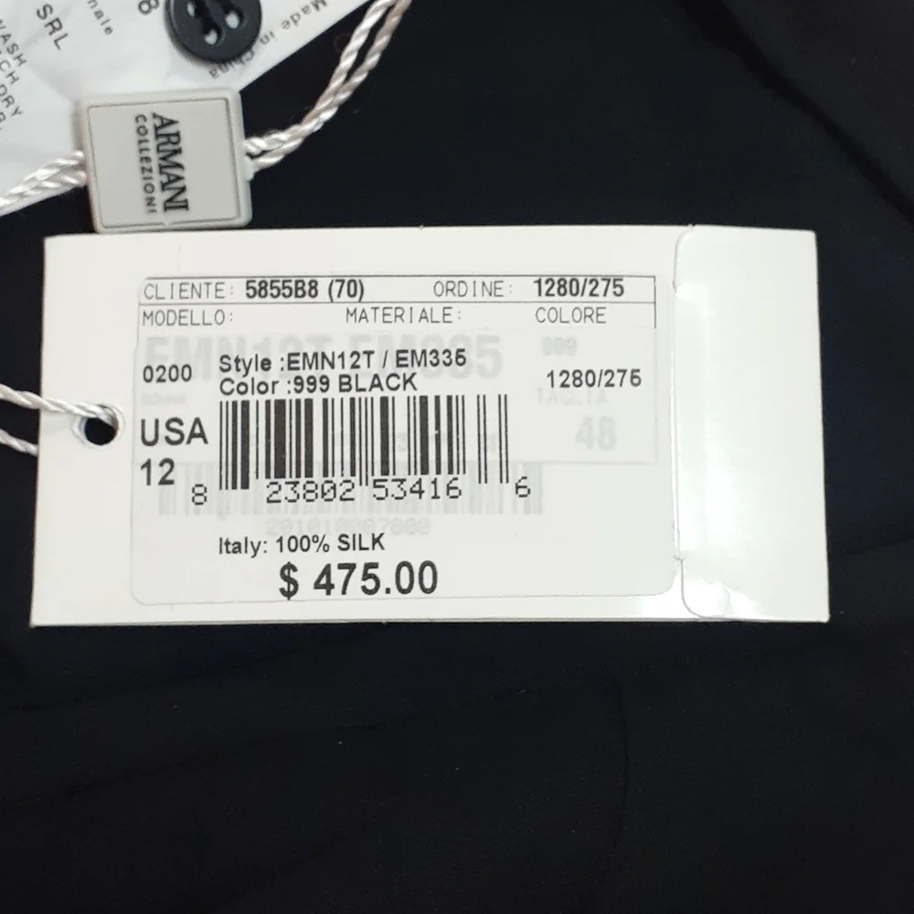 *Armani Collezioni women’s skirt black size 12 - Picture 5 of 5